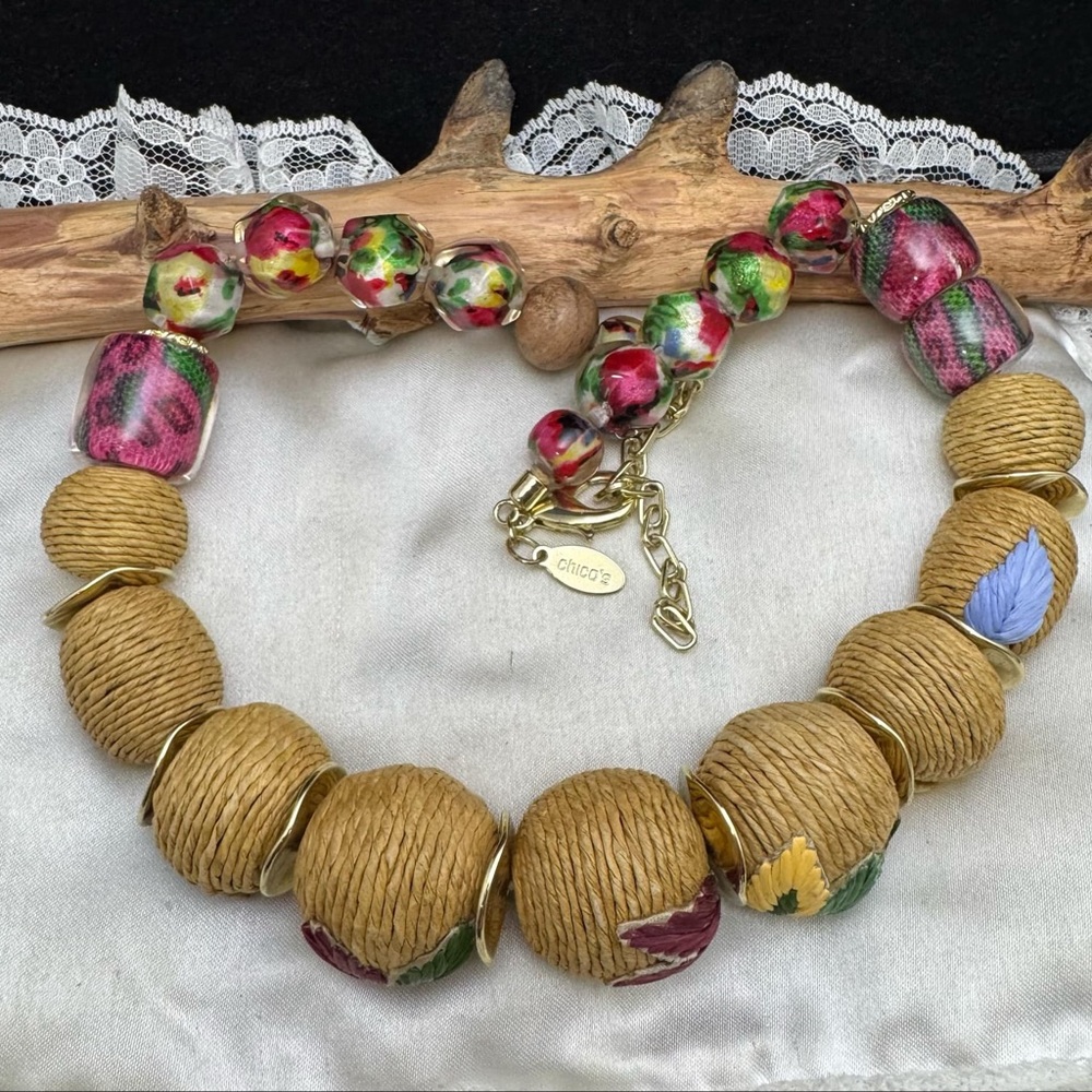 Chico's Multicolor Beaded Necklace